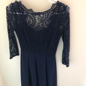 Navy Blue Lace Francesca’s Dress